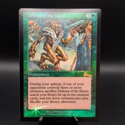 DAMAGED - Defense of the Heart - MTG (FOIL) - Urza's Legacy - DAMAGED - Image 1