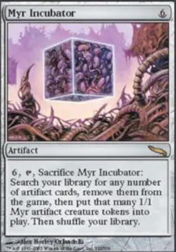 MTG Myr Incubator, Mirrodin, Heavily Played, English - Image 1