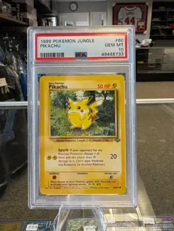 1999 Pokemon TCG Pikachu Jungle PSA 10 - Image 1