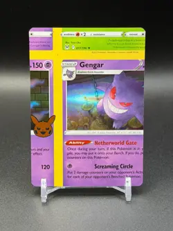 Pokemon Error Miscut NFC Gengar Trick or Trade 066/196 Holo Rare - Image 1