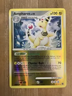 Ampharos 1/132 Reverse Holo Rare Pokemon Diamond & Pearl Secret Wonders 2007 VLP - Image 1
