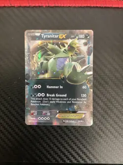 Pokemon TCG - TYRANITAR EX - Ancient Origins 42/98 Rare Holo - LP - Image 1