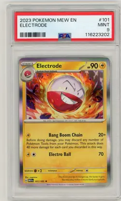 2023 Pokemon Scarlet & Violet 151 Electrode Holo #101 PSA 9 Mint - Image 1