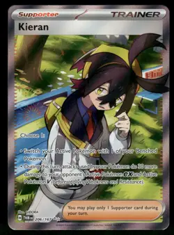 Kieran - 206/167 Ultra Rare Holo NM Pokemon SV06: Twilight Masquerade - Image 1