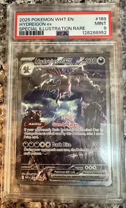 2025 POKEMON WHT EN-WHITE FLARE SPECIAL ILLUSTRATION RARE HYDREIGON EX PSA 9 - Image 1