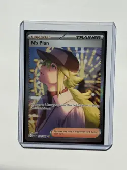 2025 Pokemon Black Bolt N's Plan 170/086 SIR English NM - Image 1