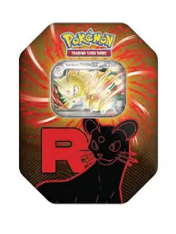 Pokemon TCG Team Rocket Persian Tin Sealed & in hand - Image 1