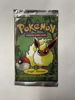 Pokemon 1999 Jungle Booster Pack *Heavy 21g* Flareon Factory Sealed - Image 1
