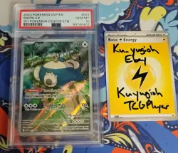 2023 Pokemon SVP Black Star Promo Snorlax #051 SVP 151 Pokemon Center PSA 10 - Image 1