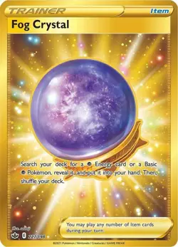 Fog Crystal (Gold Secret Rare) 227/198 - Pokemon TCG Chilling Reign - NM - HOLO - Image 1