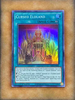 Yugioh Cursed Eldland SESL-EN028 Super Rare 1st Ed LP - Image 1