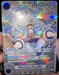 One Piece Card Game Monkey D. Luffy Gold Parallel SP OP05-119 SEC LP - Image 1