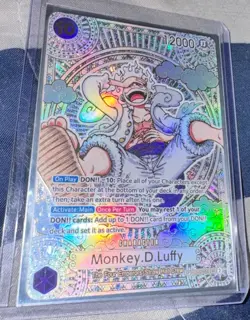 One Piece Card Game Monkey D. Luffy Gold Parallel SP OP05-119 SEC LP - Image 3
