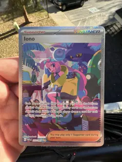 Pokemon TCG Paldean Fates Iono Holo Card 237/091 Special Illustration Rare Mint - Image 1