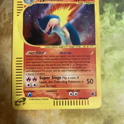 Pokemon TCG Typhlosion Expedition Base Set Reverse Holo Card 28/165 - Image 3