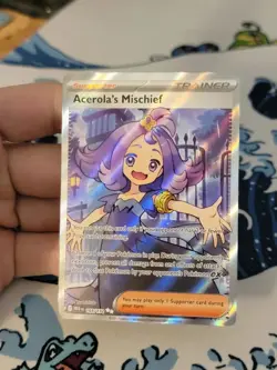 Acerola's Mischief Ultra Rare ME01: Mega Evolution 165/132 NM Pokemon Card - Image 1