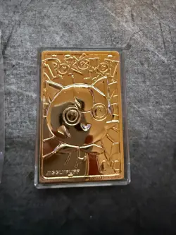 Jigglypuff Pokemon 23K Gold Plated Trading Card 1999 Burger King Limited Edition - Image 2