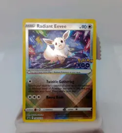 Radiant Eevee SWSH230 Pokemon GO Ultra Rare Holo Shiny Promo Pokemon Card NM - Image 3