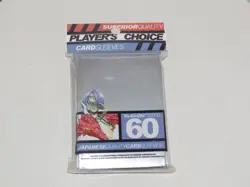 60 Player's Choice Silver DECK PROTECTOR CARD SLEEVES Pokemon mtg - Image 1