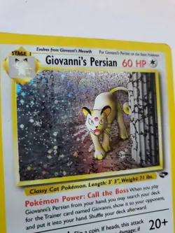 Giovanni's Persian Gym Pokemon Card Base Fossil WOTC NM U - Image 2
