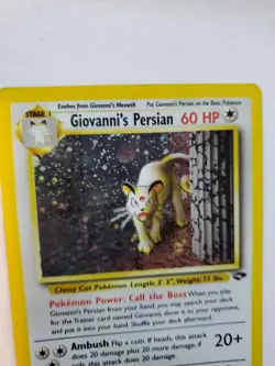 Giovanni's Persian Gym Pokemon Card Base Fossil WOTC NM U - Image 5