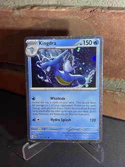 Pokemon Kingdra Paradox Rift Promo Card 032/182 Cosmo Holo - Image 3
