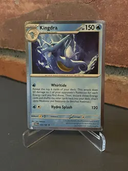 Pokemon Kingdra Paradox Rift Promo Card 032/182 Cosmo Holo - Image 4