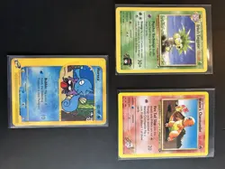 Pokemon Vintage Card Trio (Erika’s Exeggutor, Blaine’s Charmander, Horsea 84) - Image 1