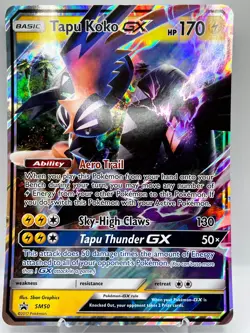 Tapu Koko SM50 Black Star Promo Holo Jumbo Pokemon Card - Image 1