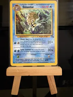 OMASTAR - 40/62 Fossil WotC LP/NM - Regular Uncommon - Pokemon TCG Card - Image 1