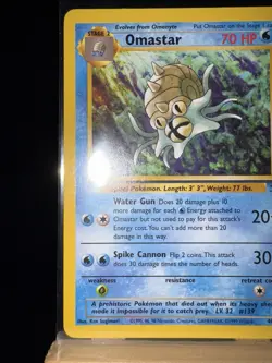 OMASTAR - 40/62 Fossil WotC LP/NM - Regular Uncommon - Pokemon TCG Card - Image 5