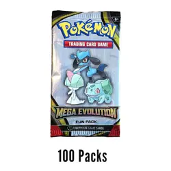 Pokemon TCG Mega Evolution Fun Pack cards NEW - 300 Cards - 100 Packs Bulk Buy - Image 1