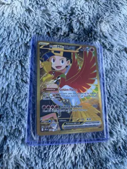 Pokemon TCG Destined Rivals Ethan's Ho-Oh EX Card 239/182 Gold Hyper Rare - Image 1