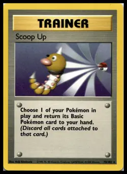 Vintage Scoop Up 078/102 Base Set Rare Pokemon Card WOTC | NM - Image 1