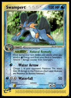 Swampert 23/109 EX Ruby and Sapphire e-Reader NonHolo Pokemon Card | LP - Image 1