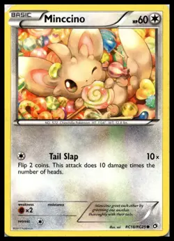 Minccino RC18/RC25 Legendary Treasures: Tinsel Holo Pokemon Card | DMG - Image 1