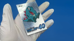 Lot 2 Totodile + Croconaw Pokemon Meiji New Get Card Metallic Prism Japanese - Image 2