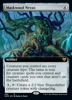 Maskwood Nexus (Extended Art) - Near Mint MTG Kaldheim - Image 1