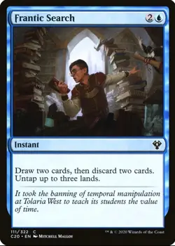 X 1 Frantic Search NM Commander 111 MTG Magic The Gathering - Image 1