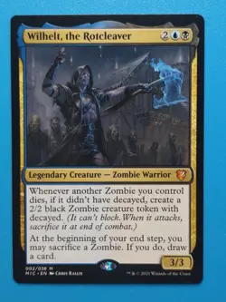 MTG 1x Wilhelt the Rotcleaver NM Innistrad Midnight Hunt Commander Magic - Image 1
