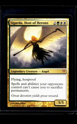 2012 MTG Magic The Gathering AVR Avacyn Restored #210 Sigarda Host of Herons LP - Image 1