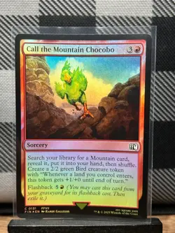 MTG TCG: Call the Mountain Chocobo 131, Final Fantasy _ FOIL - Image 1
