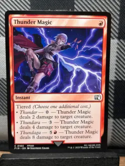 MTG TCG: Thunder Magic 165, Final Fantasy - Image 1