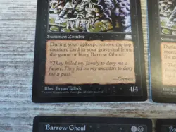 4x Barrow Ghoul - Weatherlight - NM/EX - English - OOP MTG - Image 2