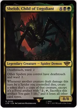 MTG The Lord of the Rings Shelob, Child of Ungoliant (Rare) - Image 1