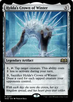 MTG Hylda's Crown of Winter Wilds of Eldraine NM R Magic - Image 1