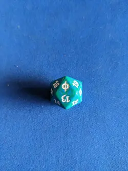 Magic the Gathering d20 SPINDOWN Green 1x MtG New Phyrexia - Image 1