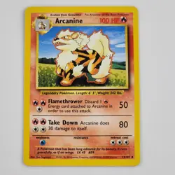 Arcanine 23/102 - Base Set Unlimited Non-Holo Rare - Pokemon TCG (NM) Card Vtg - Image 1