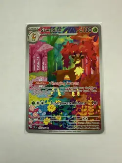 Sawsbuck 166/162 SV05 Temporal Forces Illustration Rare Mint/NM Pokemon TCG - Image 1