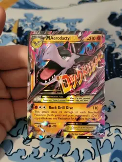 Pokemon TCG M Aerodactyl-EX XY Black Star Promos Holo XY98 LP-MP - Image 1